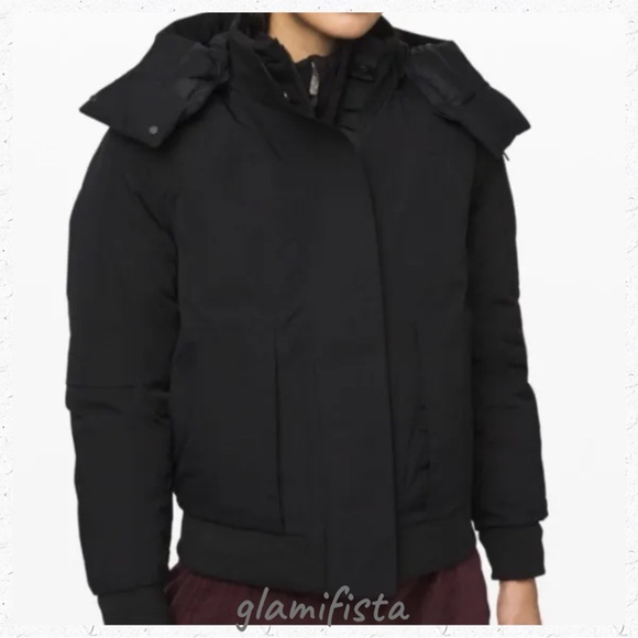 lululemon athletica Jackets & Blazers - Lululemon Winter Bomber Warrior Parka Black sz.4